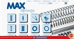 Desktop Screenshot of maxsprings.com