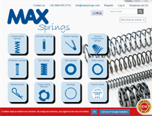 Tablet Screenshot of maxsprings.com